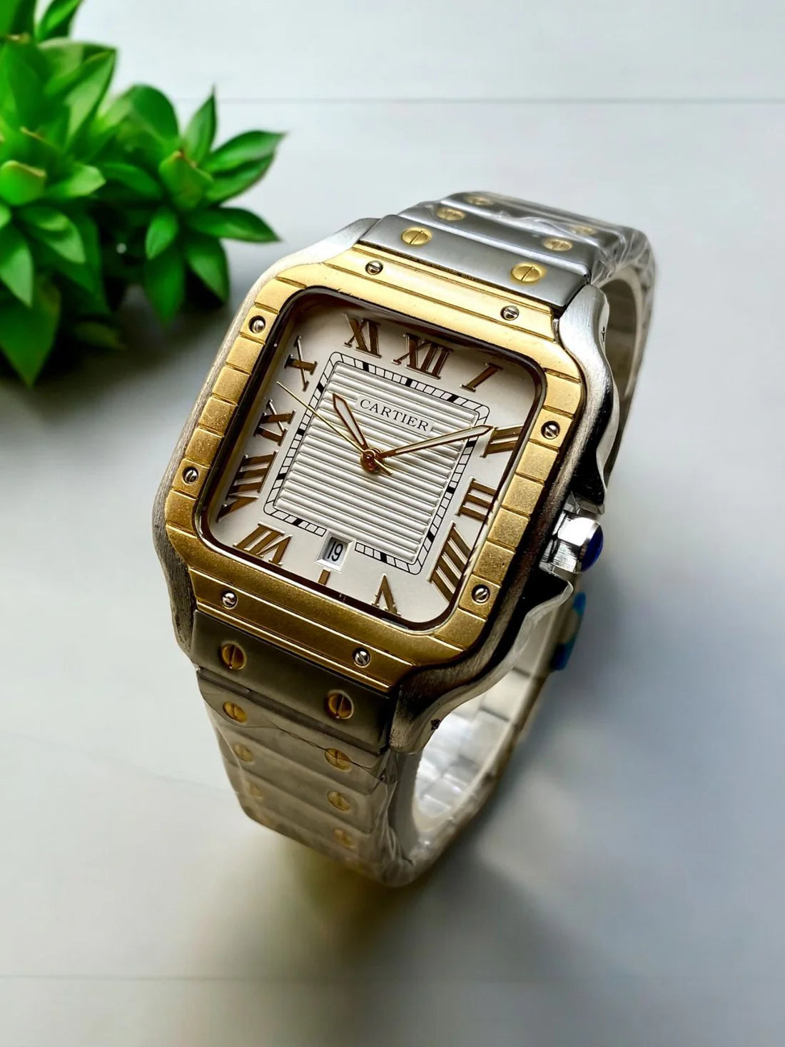 Cartier Two Tone Stainless Steel 40mm Watch