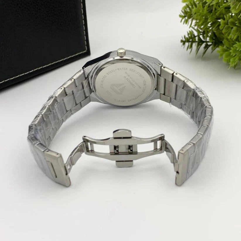 Master Quality 40mm Quartz Watch – Butterfly Lock | Stainless Steel