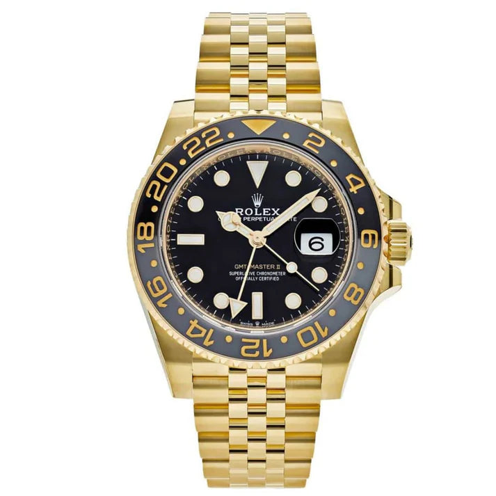 Rlx GMT Master 40mm | Stainless Steel | Yellow Gold Black Dial