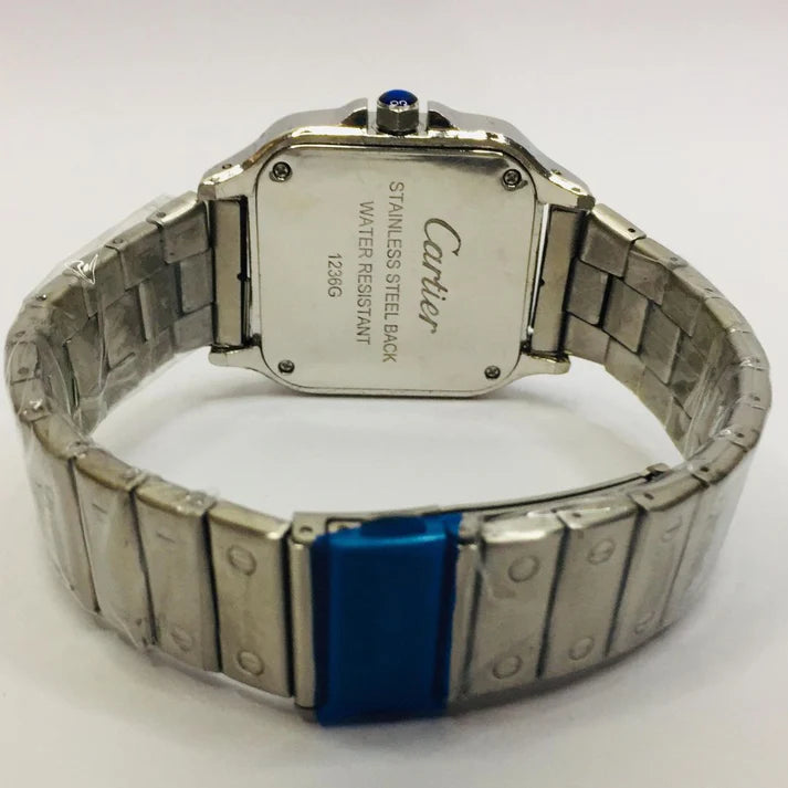 Cartier Stainless Steel 40mm Watch | Silver Chain