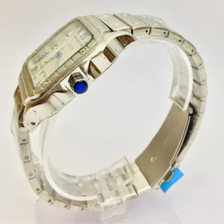 Cartier Stainless Steel 40mm Watch | Silver Chain