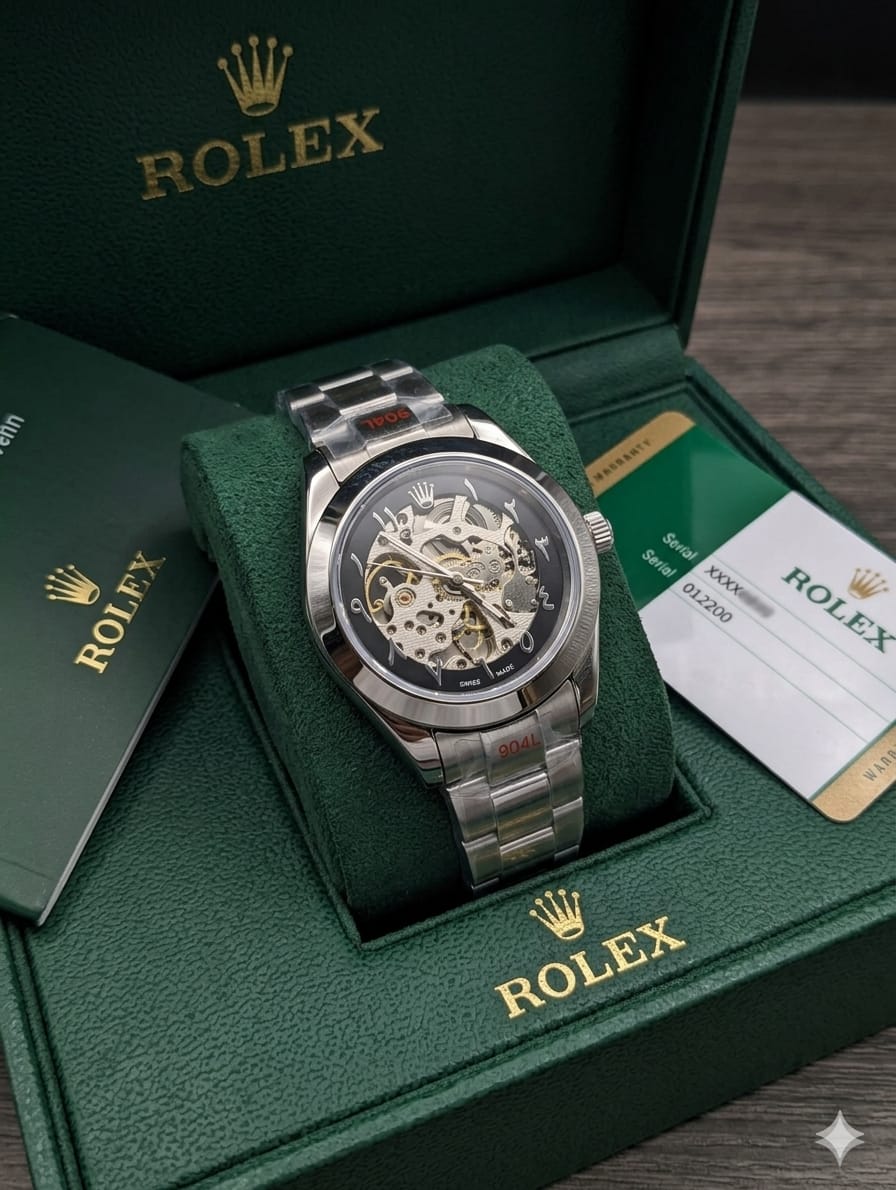 Rolex Arabic Dial Watch – Automatic Movement | Stainless Steel
