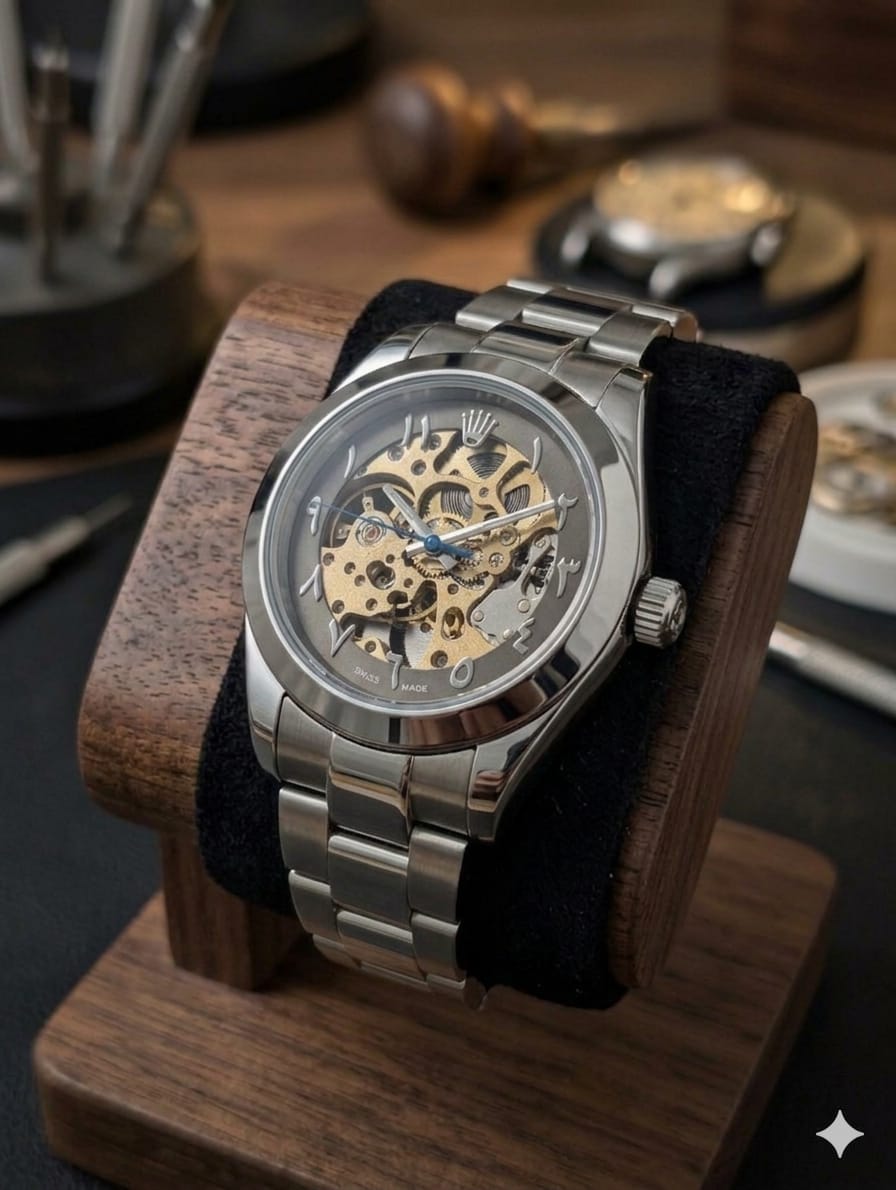 Rolex Arabic Dial Watch – Automatic Movement | Stainless Steel