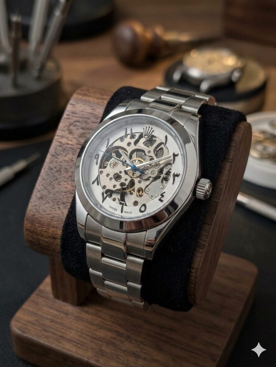 Rolex Arabic Dial Watch – Automatic Movement | Stainless Steel