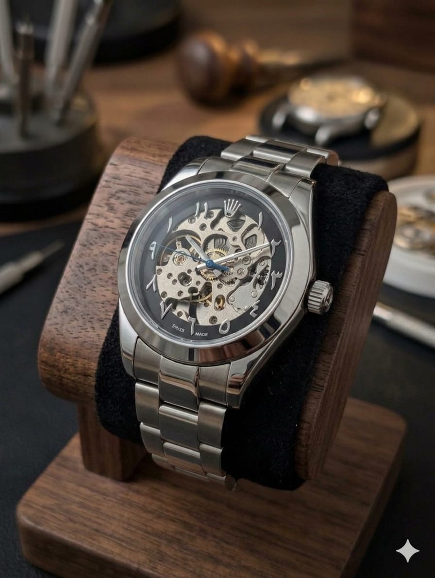 Rolex Arabic Dial Watch – Automatic Movement | Stainless Steel