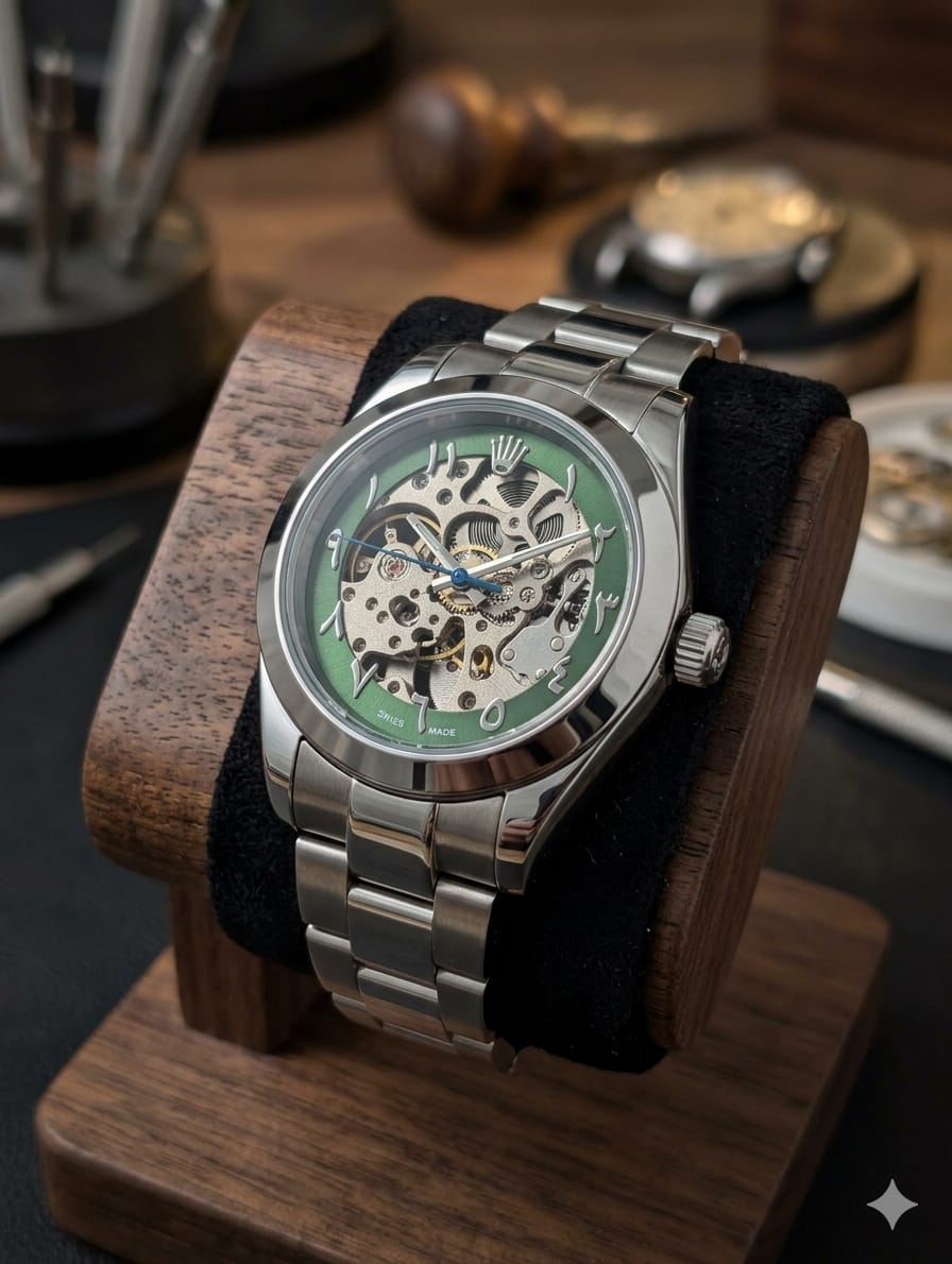 Rolex Arabic Dial Watch – Automatic Movement | Stainless Steel