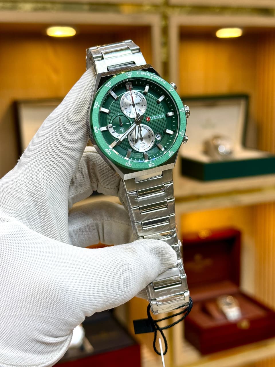 CURREN Original New Model Chronograph Watch | Quartz Movement | Double Lock