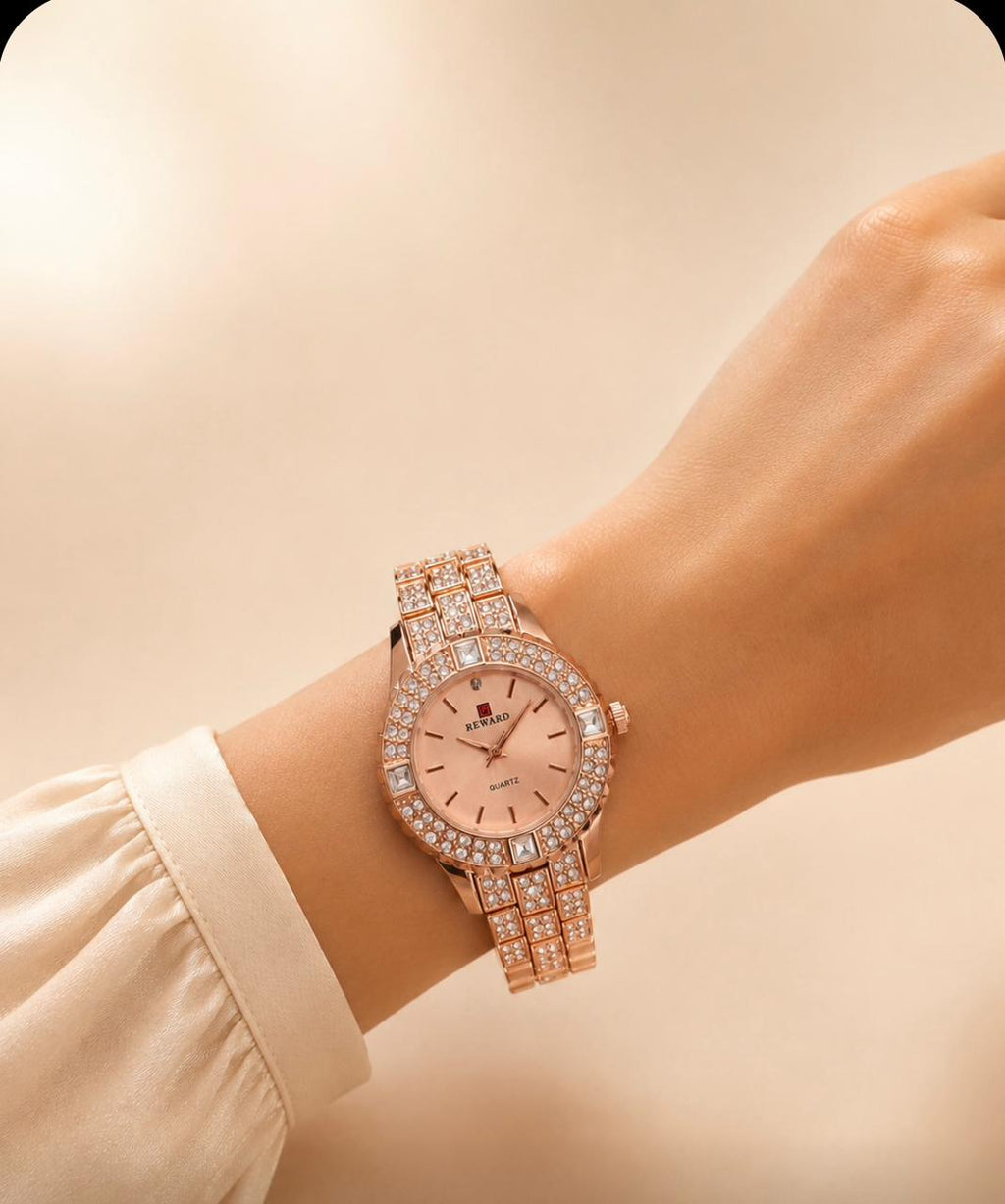Ladies Vintage Square Stone Dial Watch – Rosegold | Sale