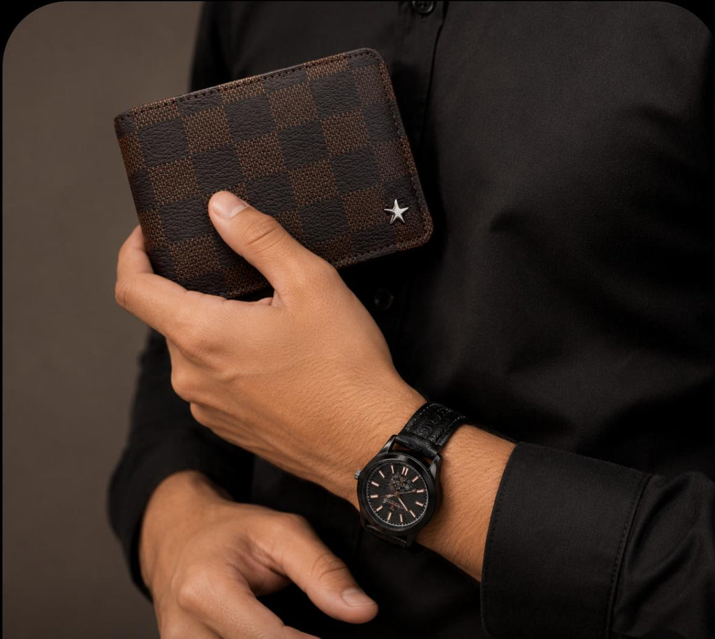 Men's Eid Gift Set – Premium Watch + Wallet Combo | Bakra Eid Sale