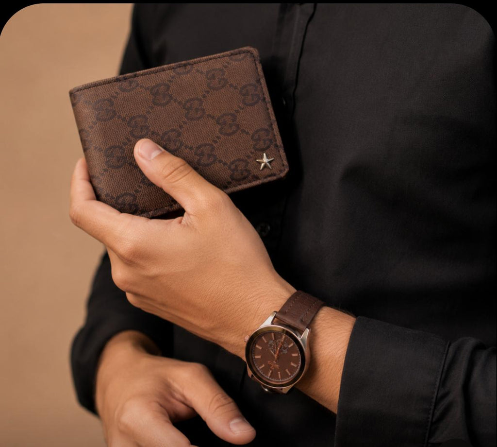 Men's Eid Gift Set – Premium Watch + Wallet Combo | Bakra Eid Sale