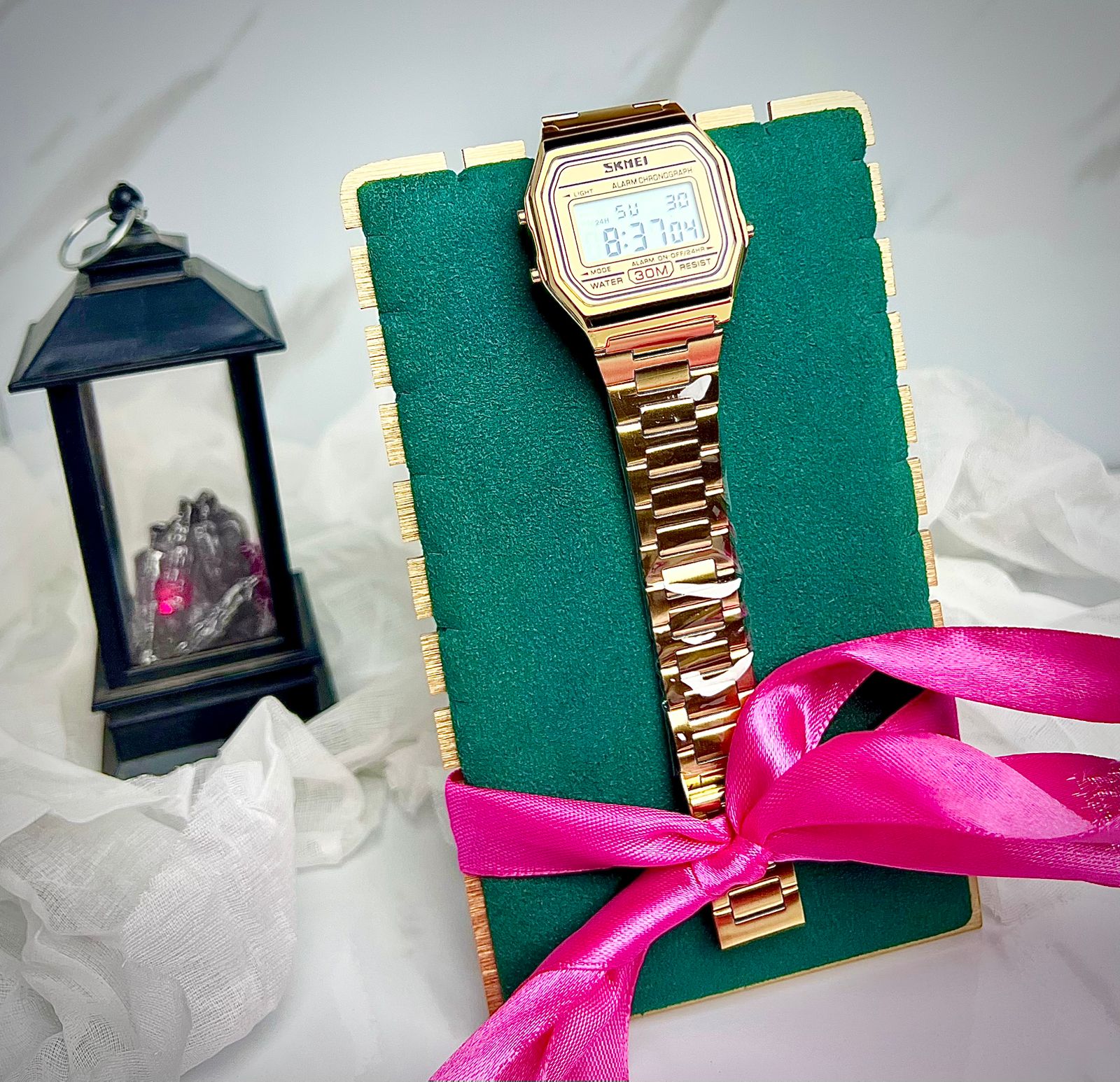 SKMEI Original Digital Watch – Unisex | Golden | Waterproof | Multi-Function