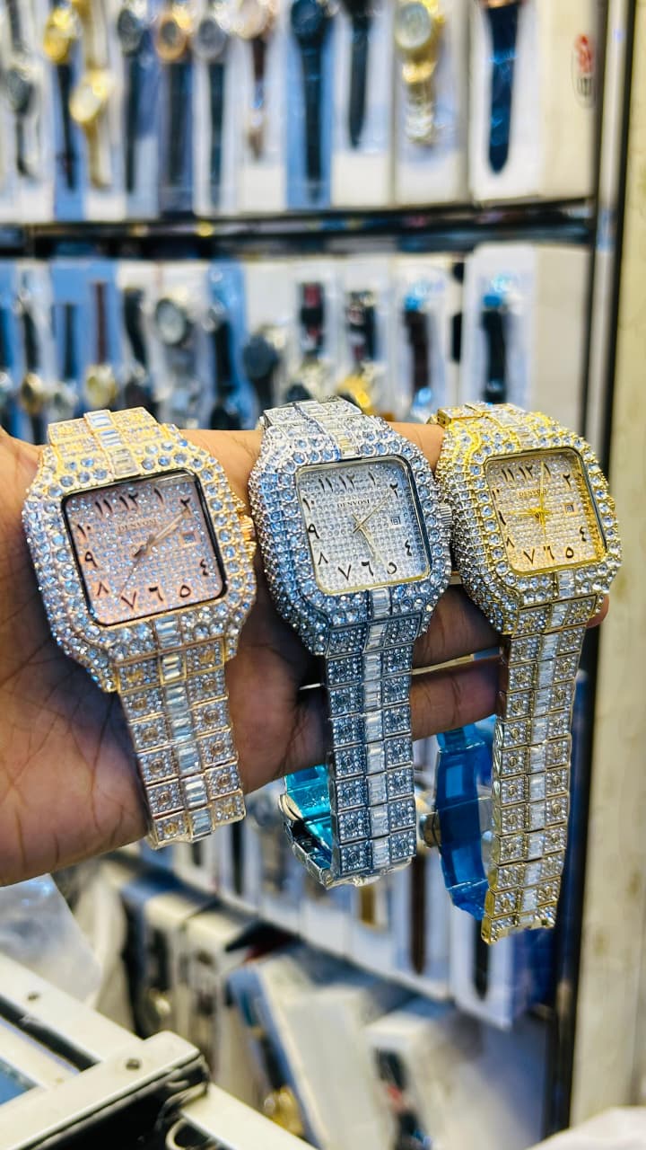DENVOSI Ice Watch – Full Nagina | Arabic Dial | 3 Colours | Butterfly Lock | With Box