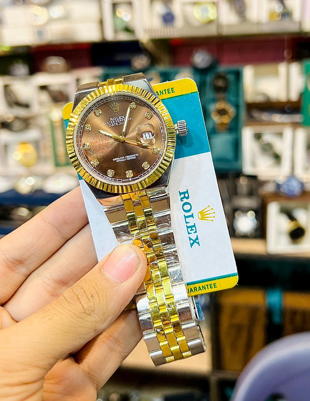 Rolex Men's Watch – Date Working | Multiple Colours | With Box