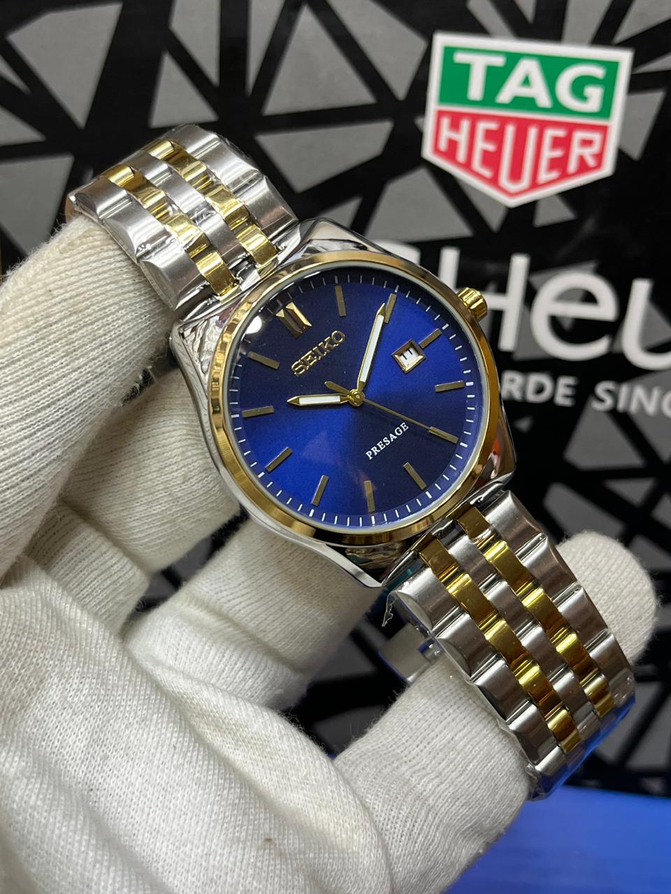 SEIKO High Quality Quartz Watch – Date Working | Butterfly Lock | Premium Finishing