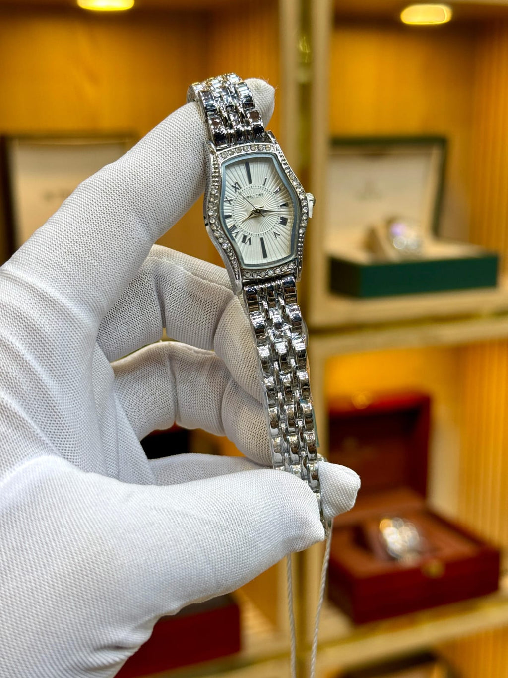 BUBBLE TIME (Original) – Women's Quartz Watch | Metal Bracelet | Butterfly Lock