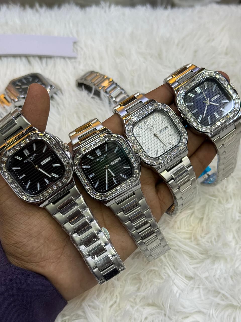 PATEK PHILIPPE – Day & Date | Radium Needles | Stone Nagina Case | Quartz Movement