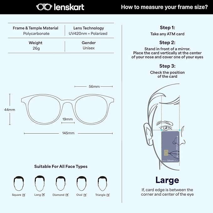 UV Protected Unisex Sunglasses