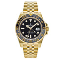 RLX GMT Master 40mm – Yellow Gold & Black Dial | Jubilee Chain